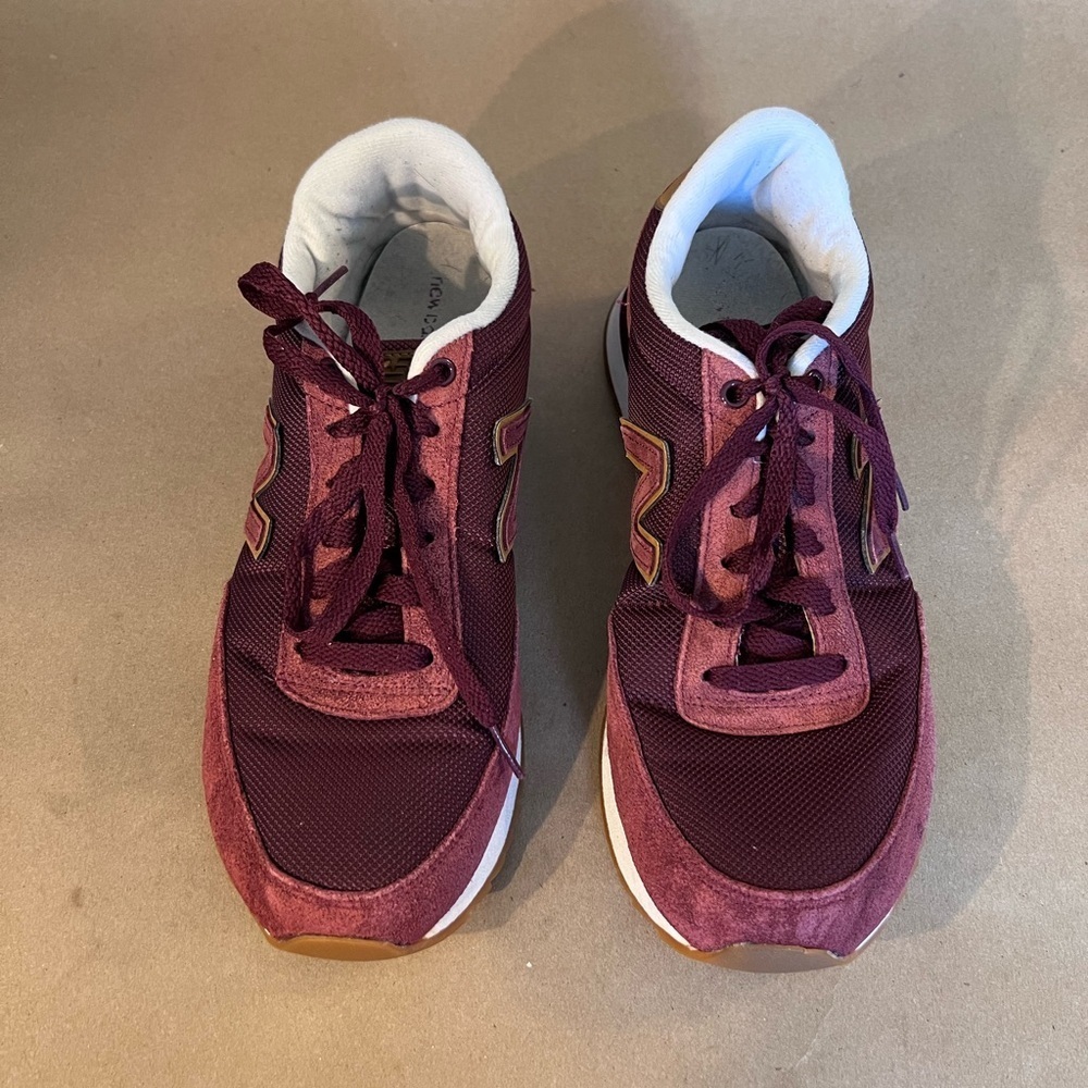 New Balance Men’s 501 Burgundy Suede Running Shoes Size UK 8 US 8.5